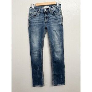 BKE Aiden Bootcut Jeans 29L 29x31 Tall Blue Low Rise Stretch Denim Western